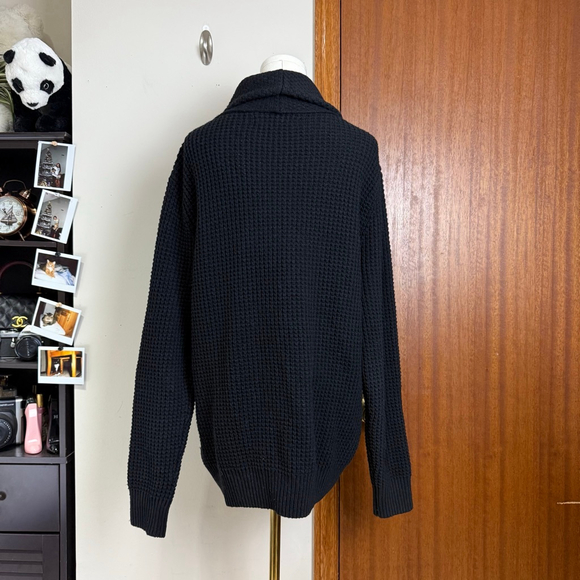 SCOTCH & SODA Sweater Women Size Large Black Cable Knitwear Pullover High-collar - Picture 3 of 16